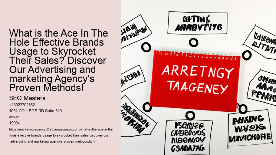 What is the Ace In The Hole Effective Brands Usage to Skyrocket Their Sales? Discover Our Advertising and marketing Agency's Proven Methods!