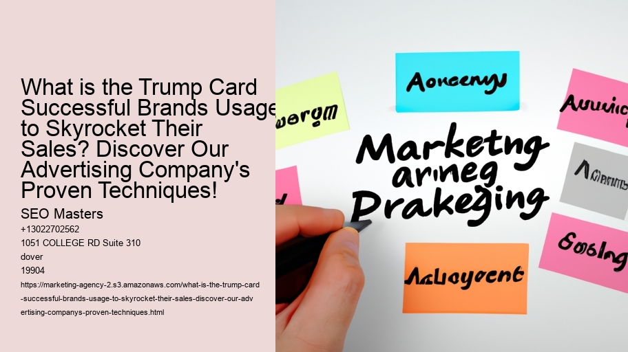 What is the Trump Card Successful Brands Usage to Skyrocket Their Sales? Discover Our Advertising Company's Proven Techniques!