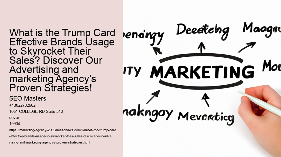 What is the Trump Card Effective Brands Usage to Skyrocket Their Sales? Discover Our Advertising and marketing Agency's Proven Strategies!